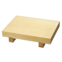 EBM Hinoki Cypress Wooden Sushi Geta Plate