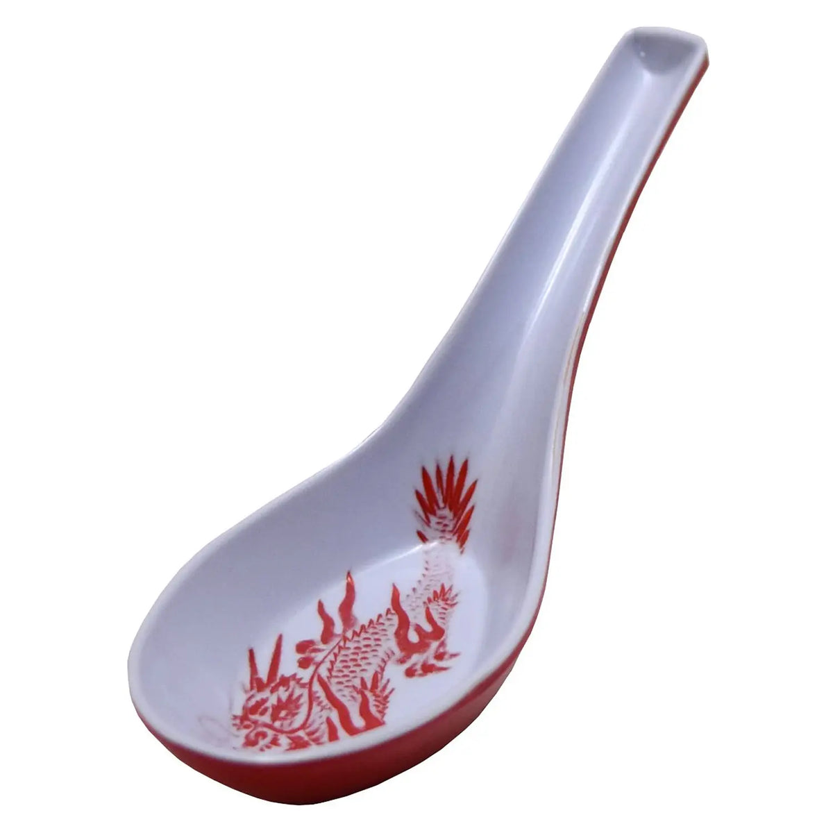 ENTEC Zuishou Melamine Red Dragon Ramen Spoon 14cm