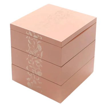 Echizen Shikki Art Deco Synthetic Resin 3-Tier Jubako Box