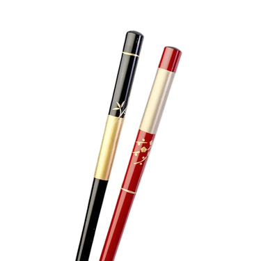 Echizen Shikki Makie Wood Couple Chopsticks Ichimatsu