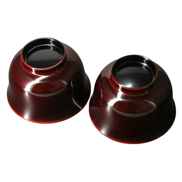 Echizen Shikki Synthetic Resin Couple Soup Bowls Grapes