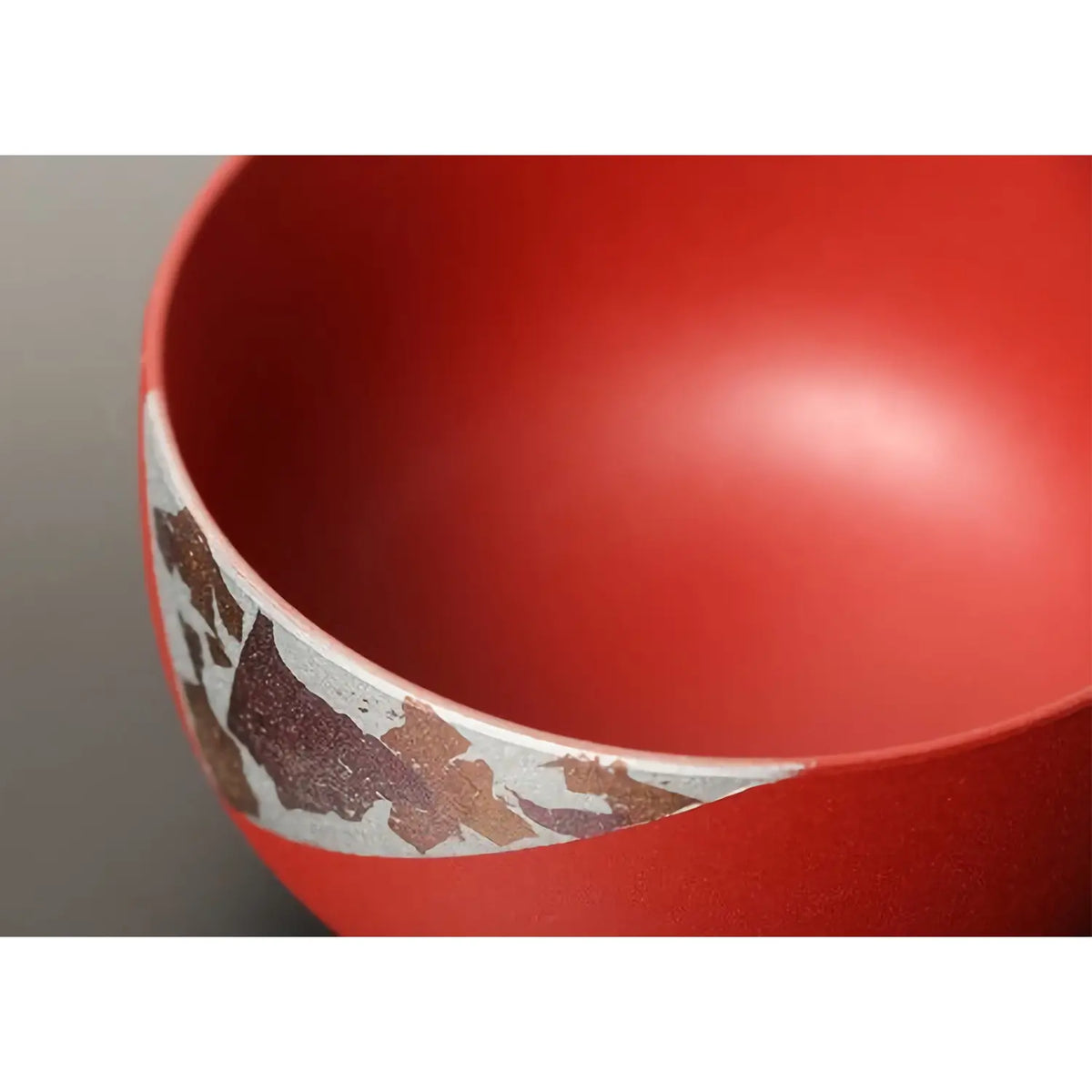 Echizen Shikki Synthetic Resin Couple Soup Bowls Haku Metal Leaf