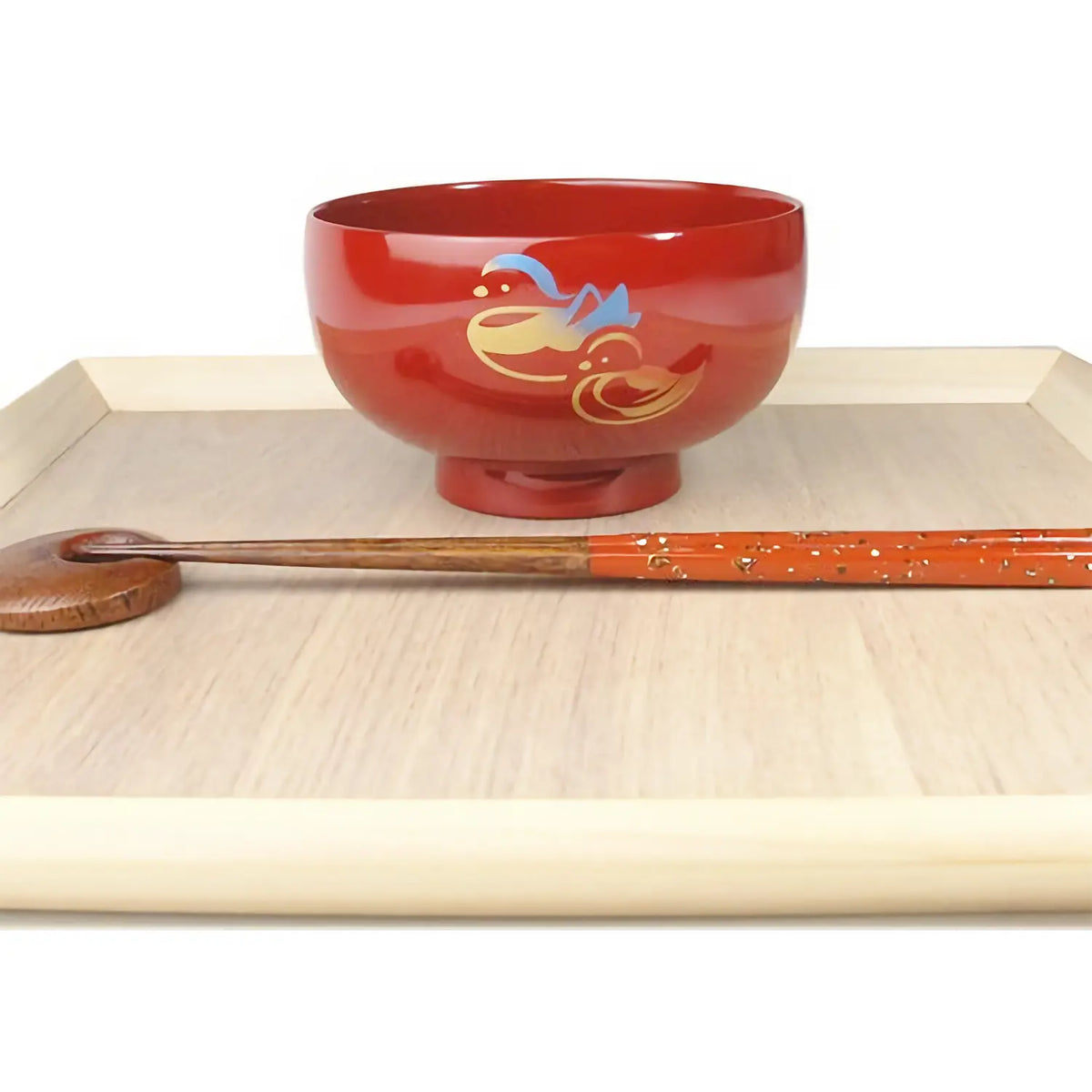 Echizen Shikki Synthetic Resin Couple Soup Bowls Mandarin Ducks