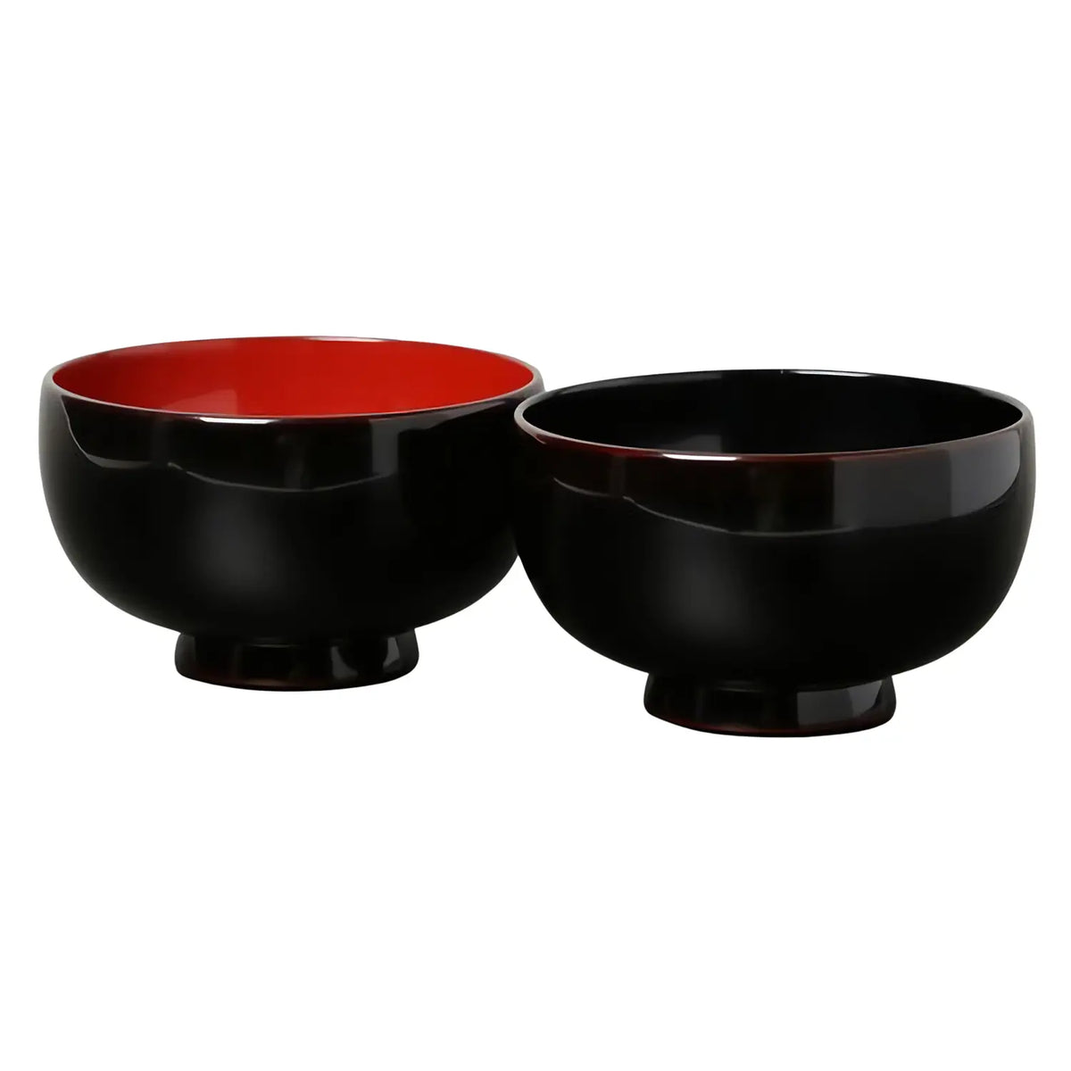 Echizen Shikki Wood Couple Soup Bowls Hotei