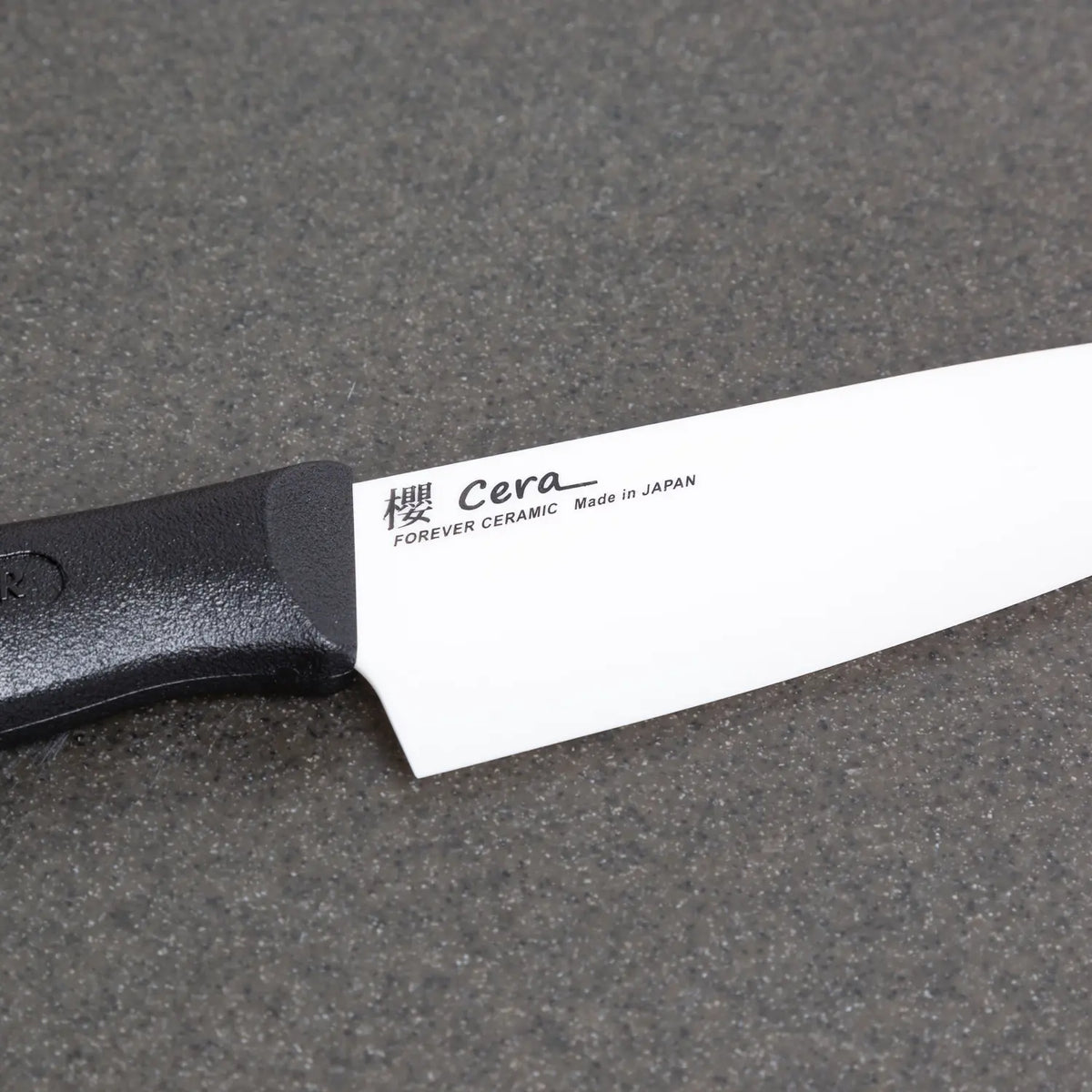 Forever Cera SC16WB Japanese Fine Ceramic General Purpose Kitchen Knife 16cm, with Blade Sharpener, for Slicing & Cutting