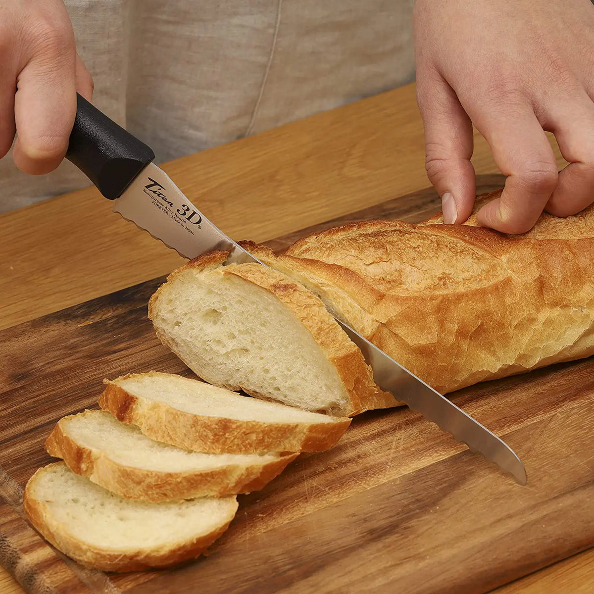 FOREVER Titanium Hybrid 3D Bread Knife