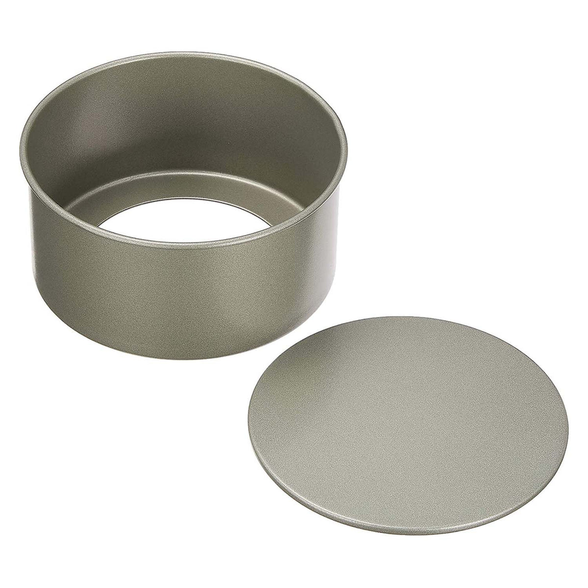 FUJIHORO Steel Round Cake Pan with Removable Bottom