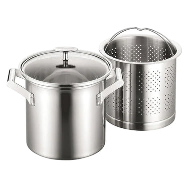Fujinosu Elec Master Pro Aluminum Clad Three-layer Steel Pasta Pot