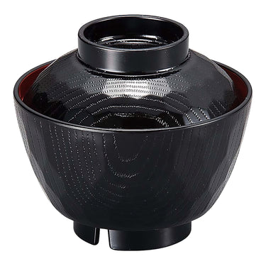 Fukui Craft Heat-Resistant ABS Resin Kikko-Pattern Soup Bowl with Lid