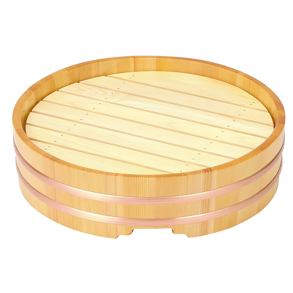 Fukui Craft Wooden Round Tub Sushi Serveware