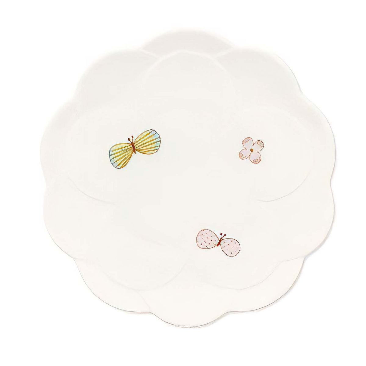 HAREKUTANI Porcelain Butterfly Plate