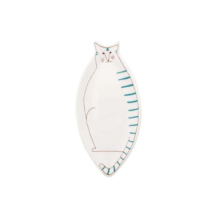 HAREKUTANI Porcelain Cat Plate