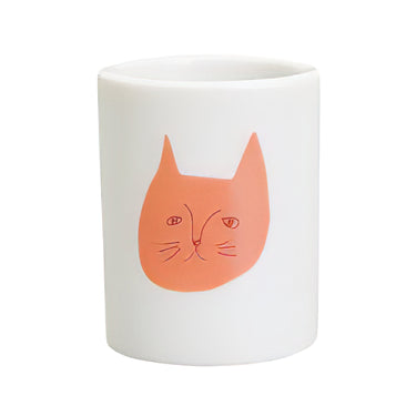 Harekutani Porcelain Cat Toothbrush Holder