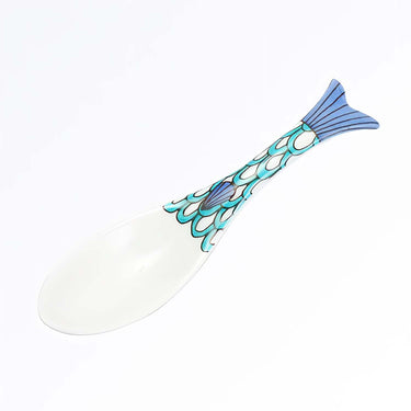 Harekutani Porcelain Fish Renge Spoon