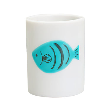 Harekutani Porcelain Fish Toothbrush Holder