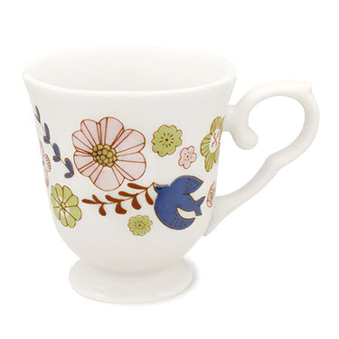 Harekutani Porcelain Flower Bird Mug