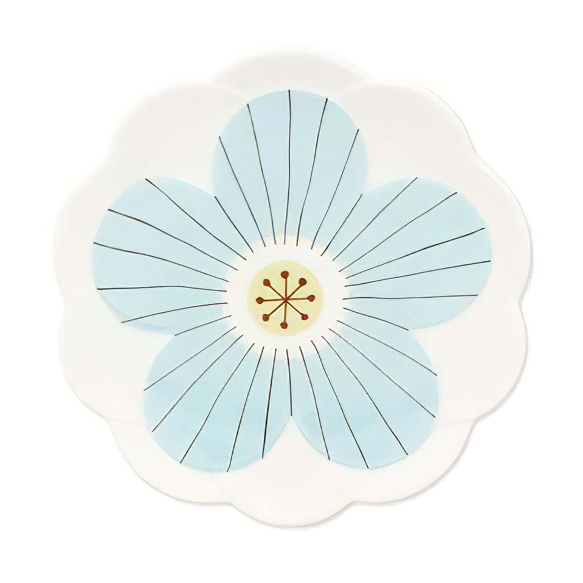 HAREKUTANI Porcelain Flower Plate