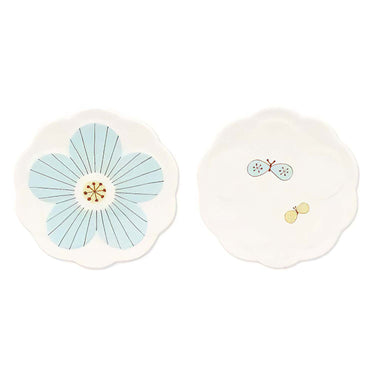 Harekutani Porcelain Flower Small Plate Set (2 Plates)