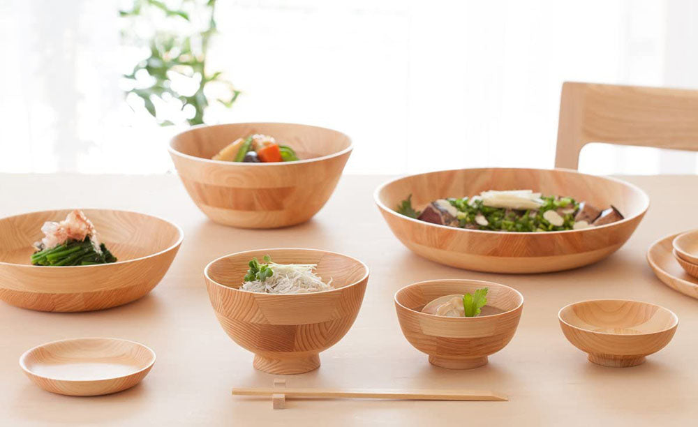 HIKIYOSE Wooden Rice Bowl