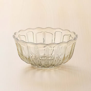 Hirota Glass Yukinohana Soda-Lime Glass Shallow Bowl