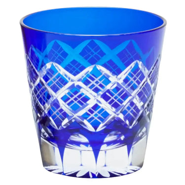 Kimoto Glass Tokyo Edo Kiriko Old Fashioned Glass Layered Yarai