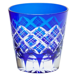 Kimoto Glass Tokyo Edo Kiriko Old Fashioned Glass Layered Yarai