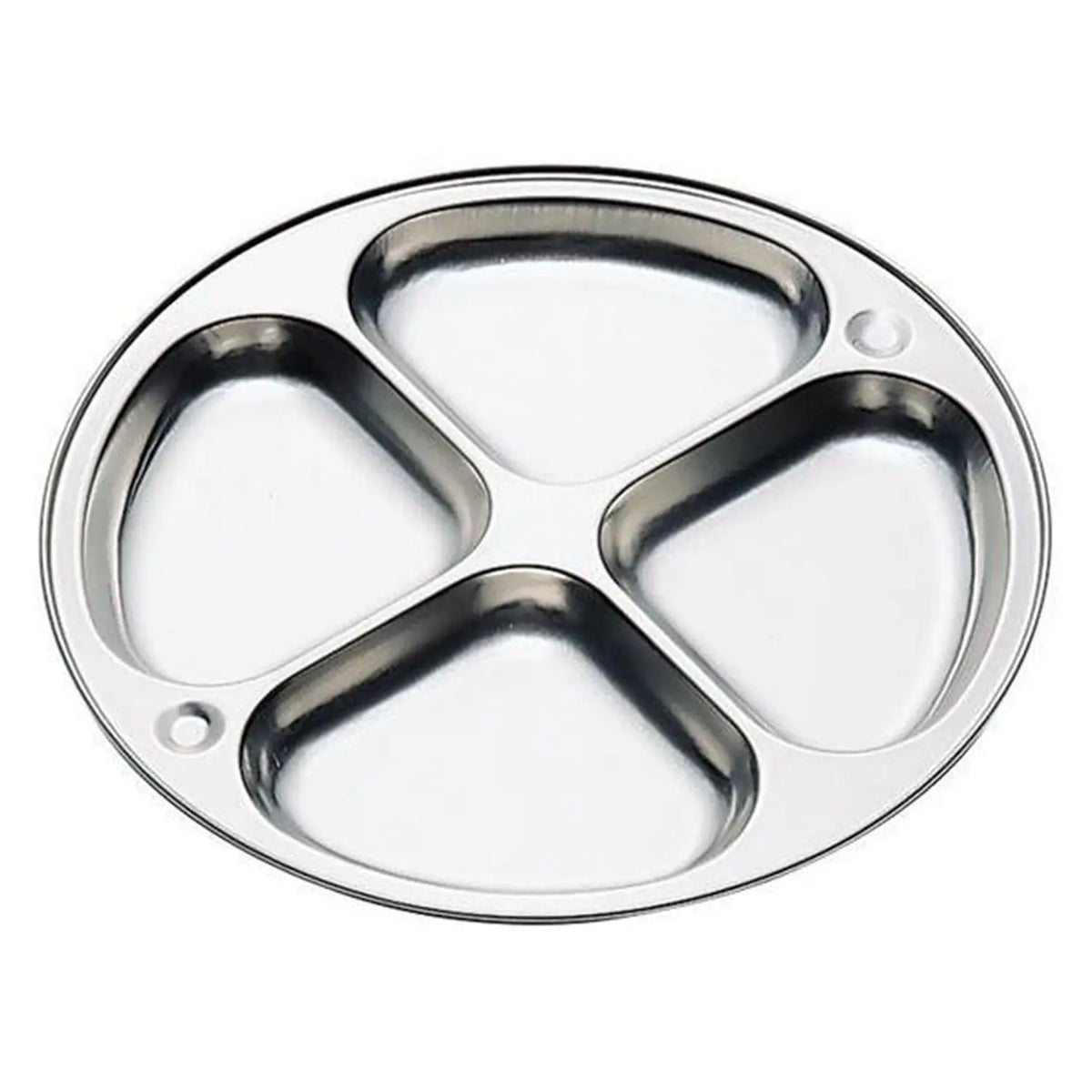 KOINU Stainless Steel 4 Compartments Lunch Plate