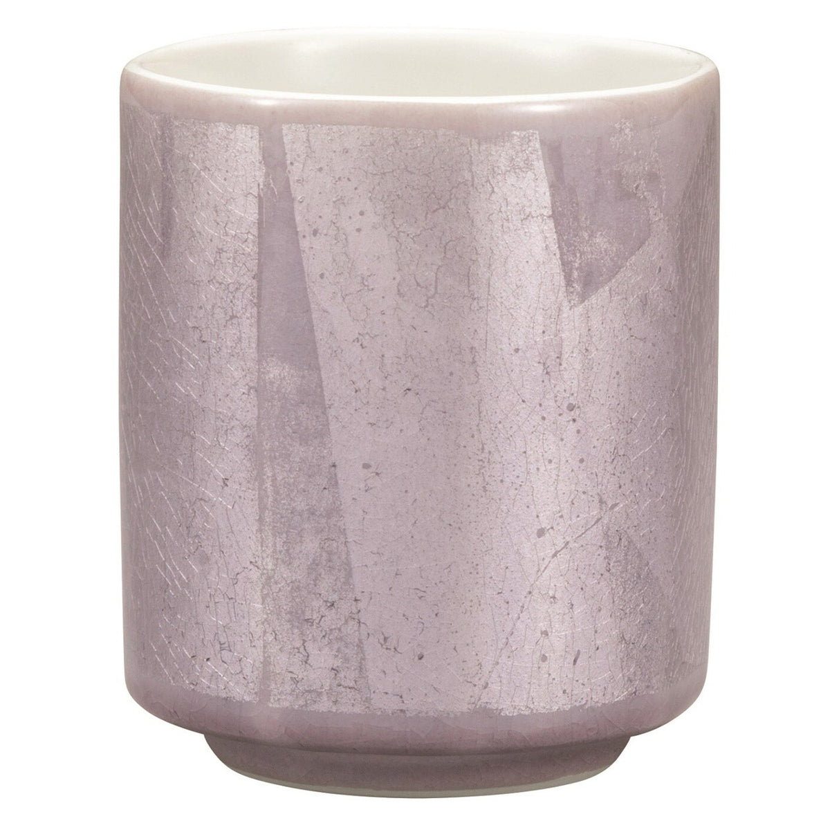 Kutani Ware Porcelain Purple Yunomi Teacup Gindami