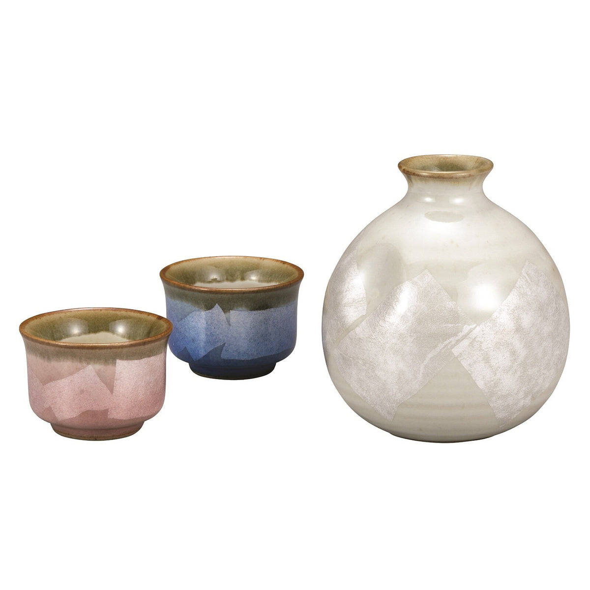 Kutani Ware Porcelain Sakeware Set  Gindami