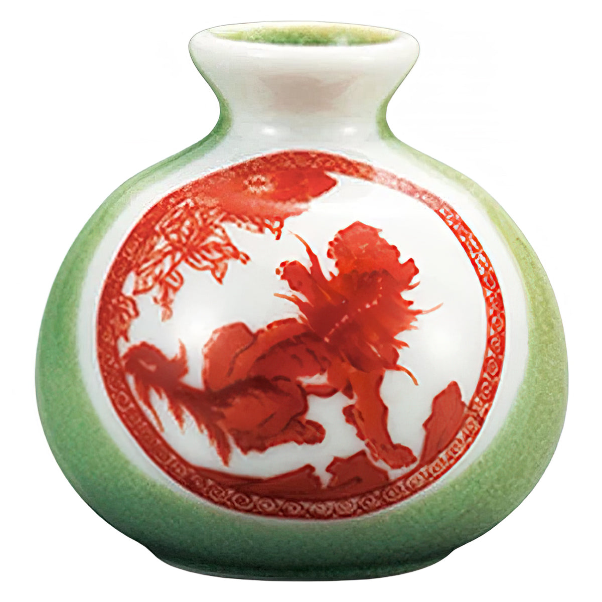 Kutani Ware Porcelain Single-flower Vase Iidaya