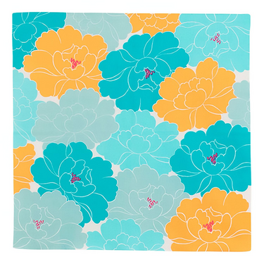 Musubi Hime Musubi Adeline Klam Cotton Furoshiki Peony 50cm