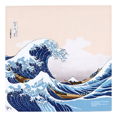 Musubi Ukiyoe Cotton Furoshiki Wave 48cm