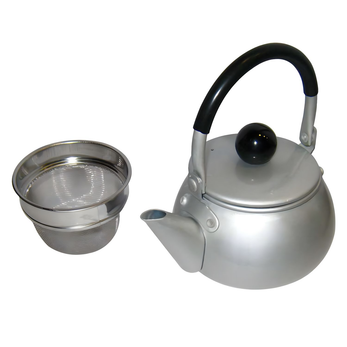 Maekawa Kinzoku Aluminum Kyusu Teapot with Tea Strainer