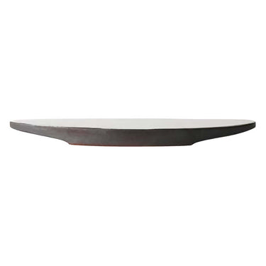 Marumi Yasuda Kawara Yuki Ceramic Flat Oval Plate