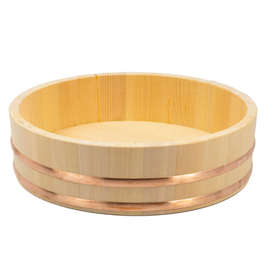 Miyabi Urushi Kogei Hangiri Sawara Wooden Rice Mixing Bowl