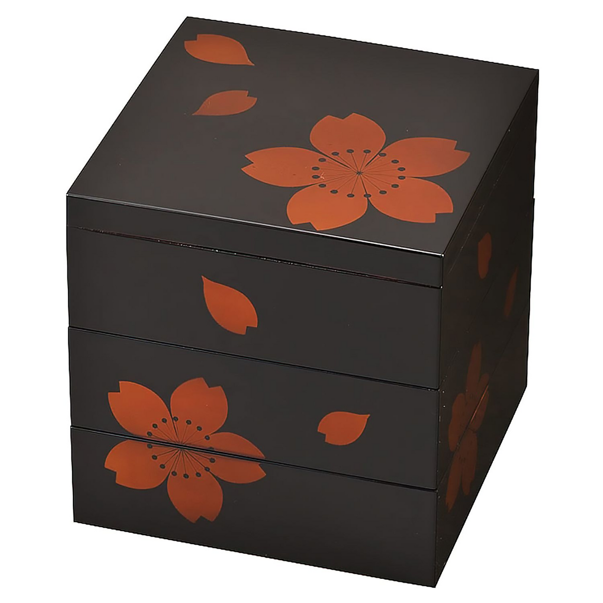 Miyamoto ABS Resin 3-Tier Jubako Box Sakura