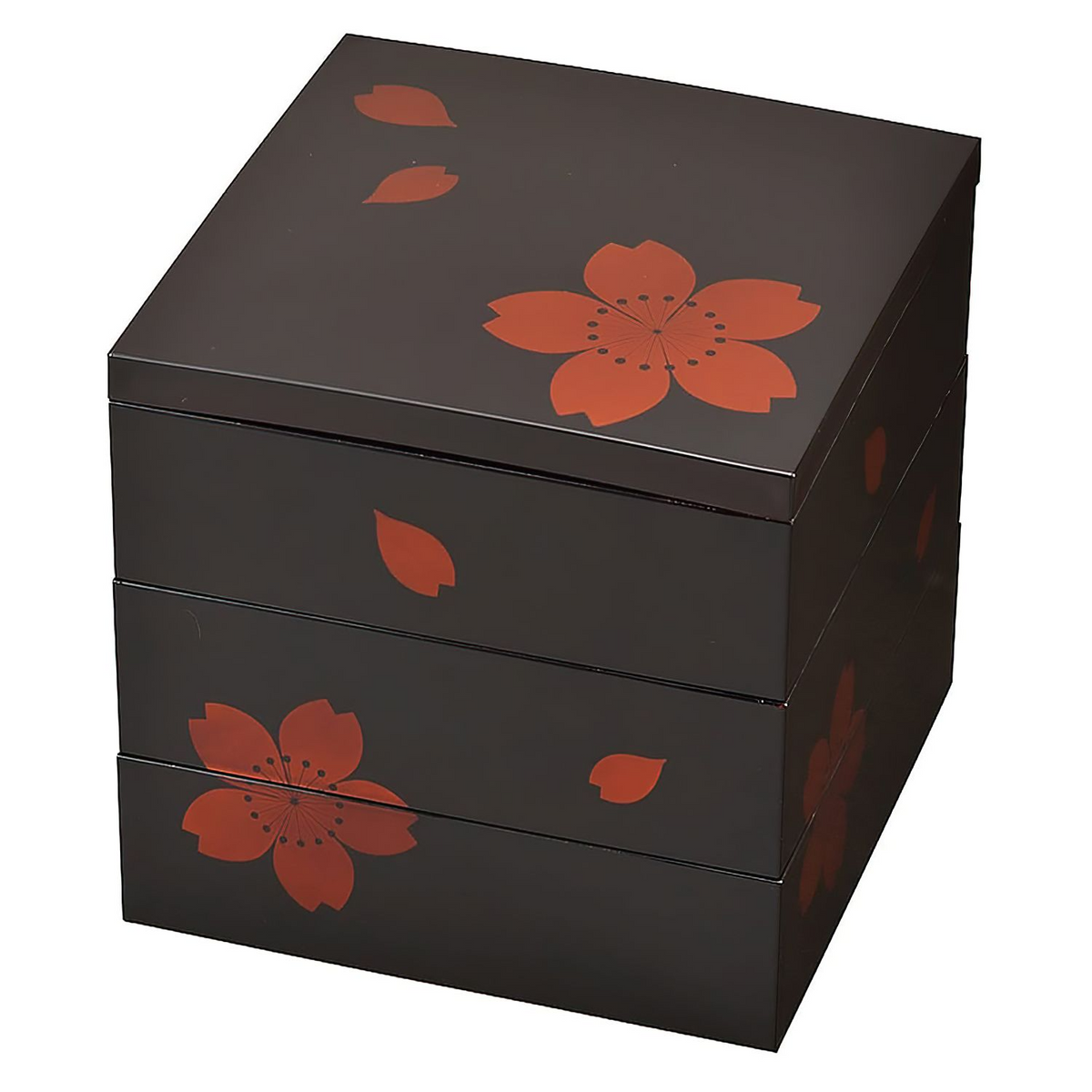 Miyamoto ABS Resin 3-Tier Jubako Box Sakura