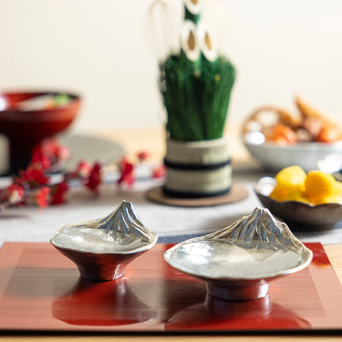 Nagae Gingado Tin Mount Fuji Sakazuki Sake Cup