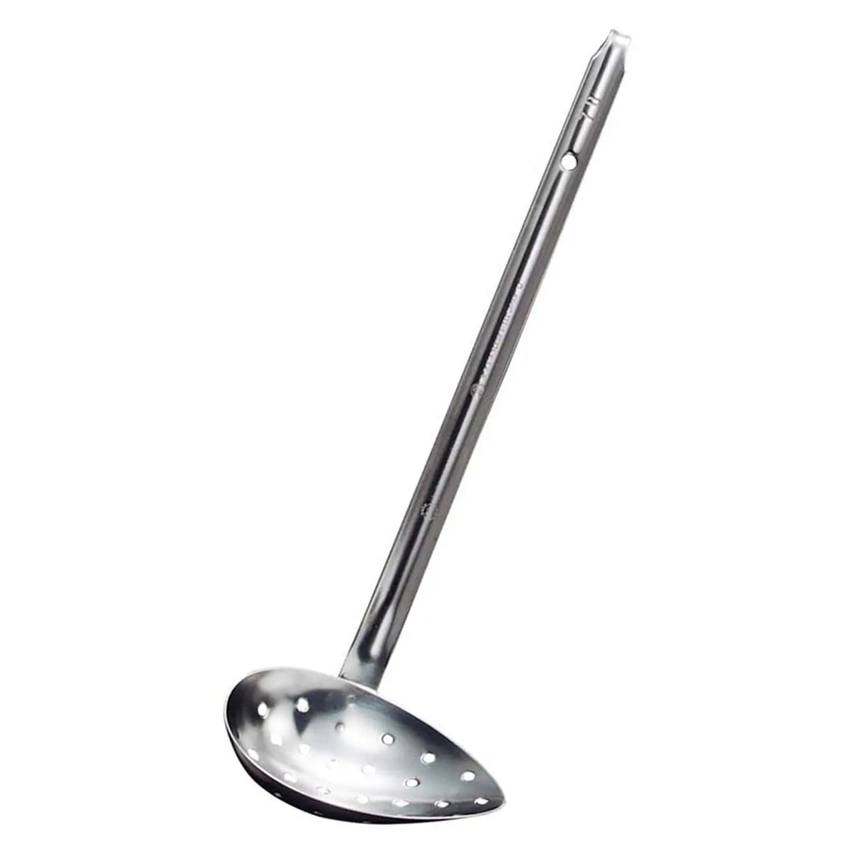 Nihon Metal Works Eco Clean Stainless Steel Side-Scooping Ladle with Holes