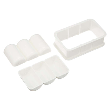 Nishiki Kasei Polypropylene Bale Shaped Onigiri Rice Ball Mold 3-Piece
