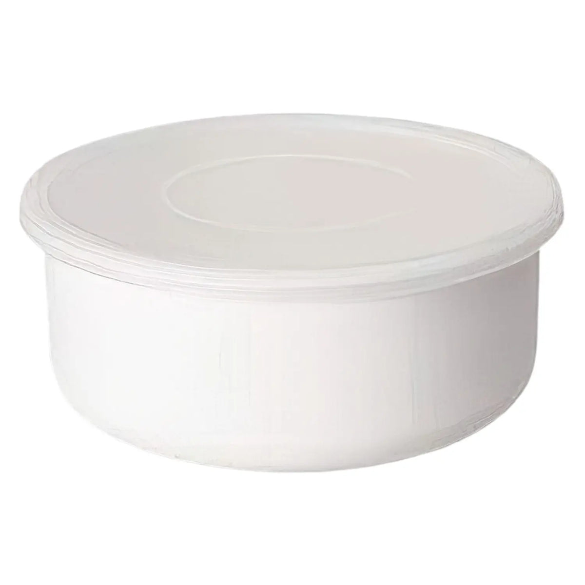 Noda Horo White Series Enamel Round Food Containers with Lid