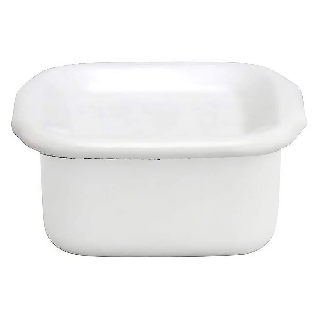 Noda Horo White Series Enamel Square Food Containers with Lid -  Globalkitchen Japan