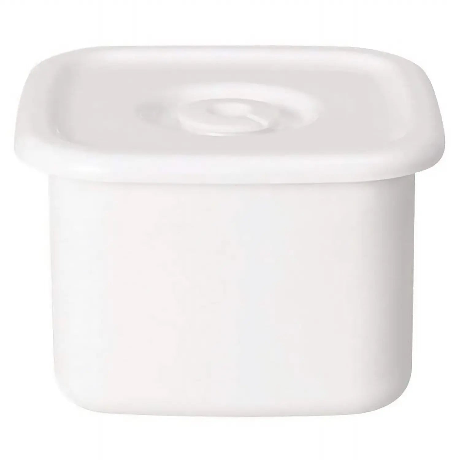 Noda Horo White Series Enamel Rectangle Shallow Food Containers with L -  Globalkitchen Japan