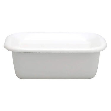 Noda Horo Enamel Rectangular Deep Food Storage Container with Enamel Lid
