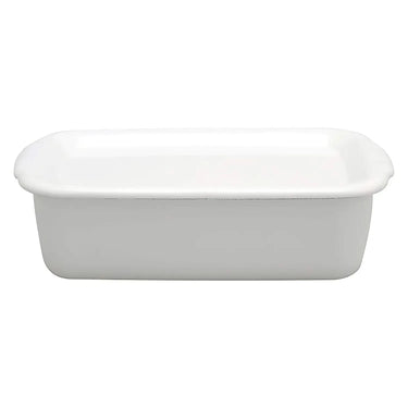 Noda Horo Enamel Rectangular Deep Food Storage Container with Enamel Lid