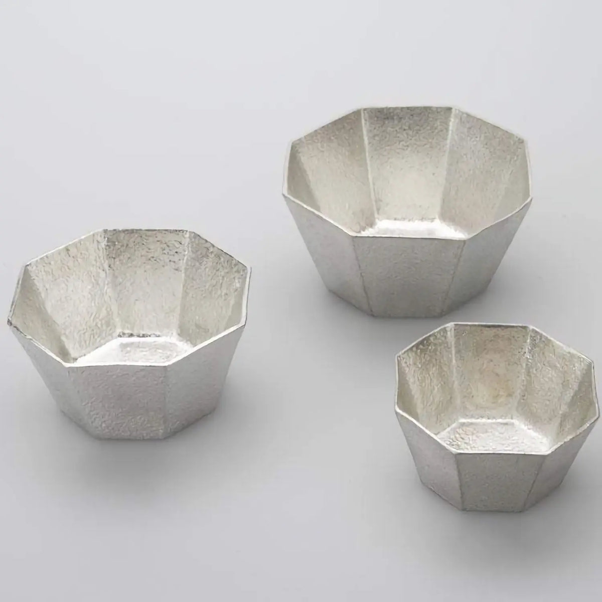 Nousaku Tinware Small Bowl Kuzushi Ori