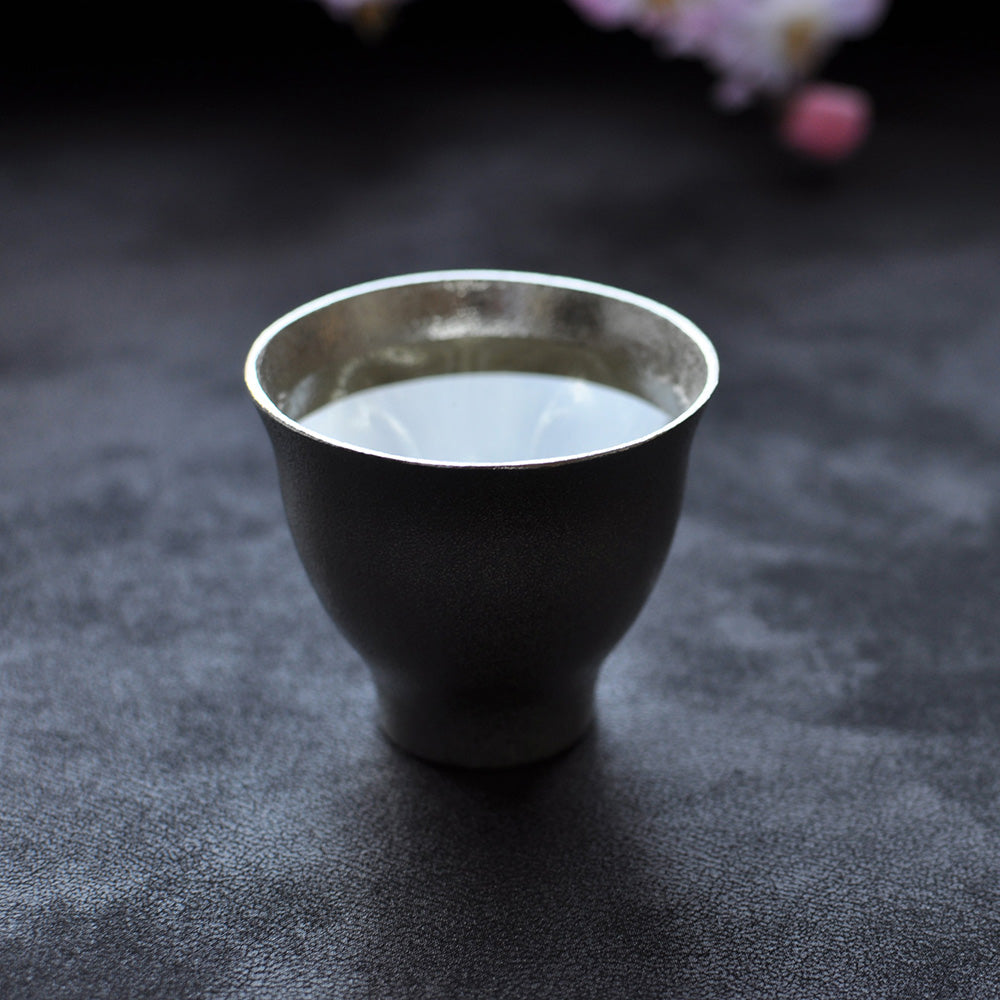 hiracle Tinware Guinomi Sakura Sake Cup