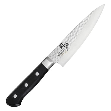 Seki Magoroku Imayo Molybdenum Vanadium Stainless Steel Gyuto Knife Hammer Finish