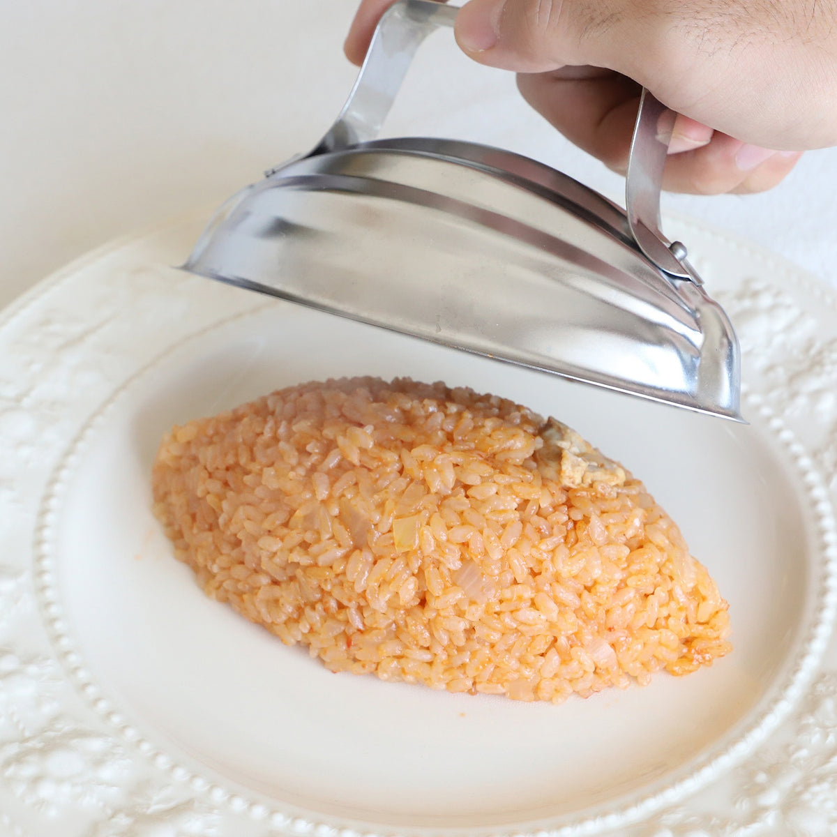 SHIMOTORI Stainless Steel Restaurant Style Rice Mold (Omurice)