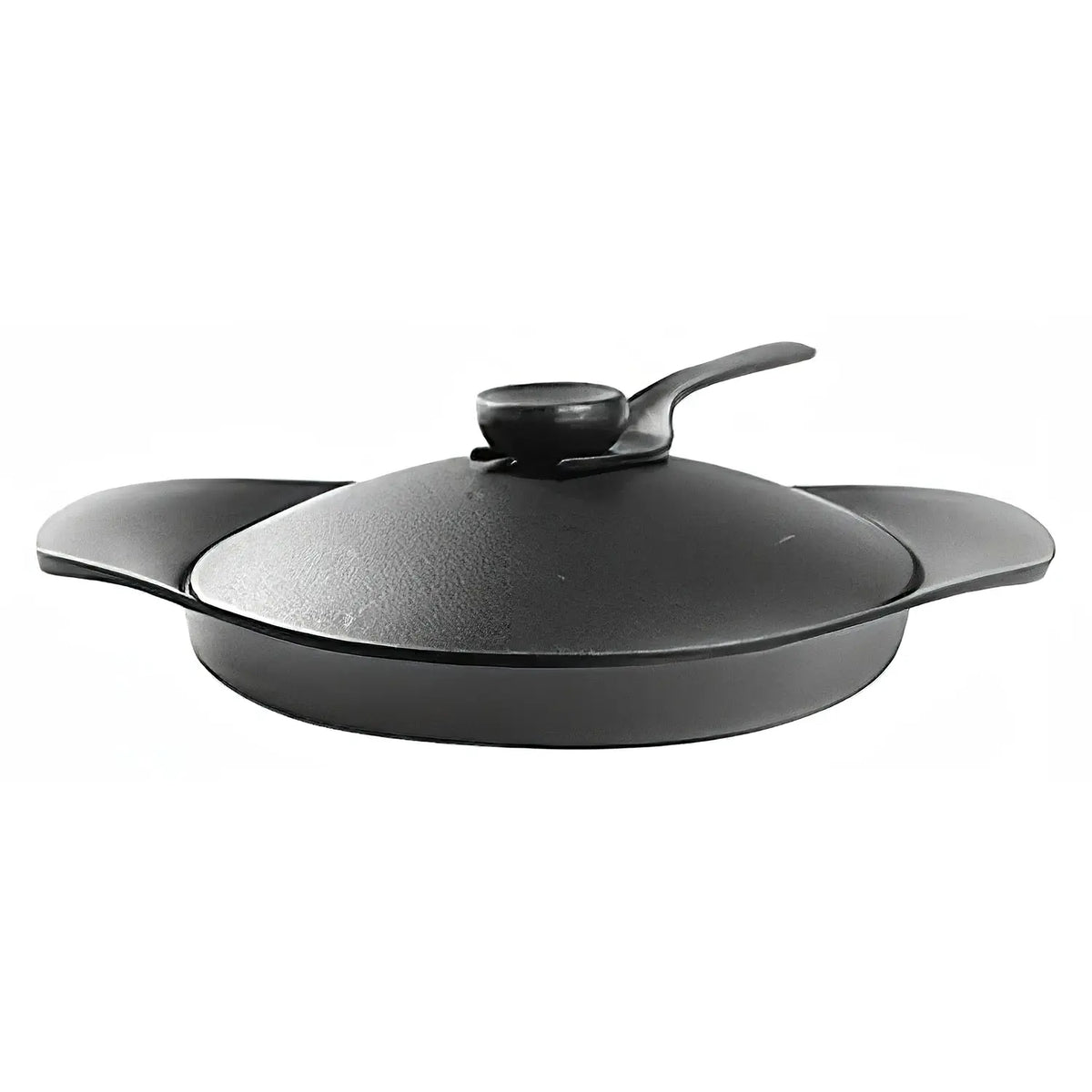 Sori Yanagi Cast Iron Induction Grill Pan 22cm with Lid &amp; Fork
